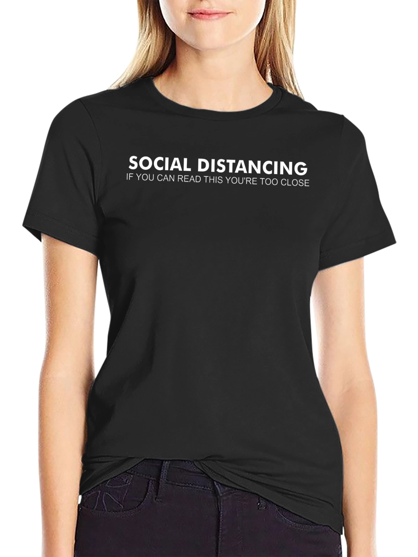 Social Distancing Graphic Tee - Stay Safe & Stylish