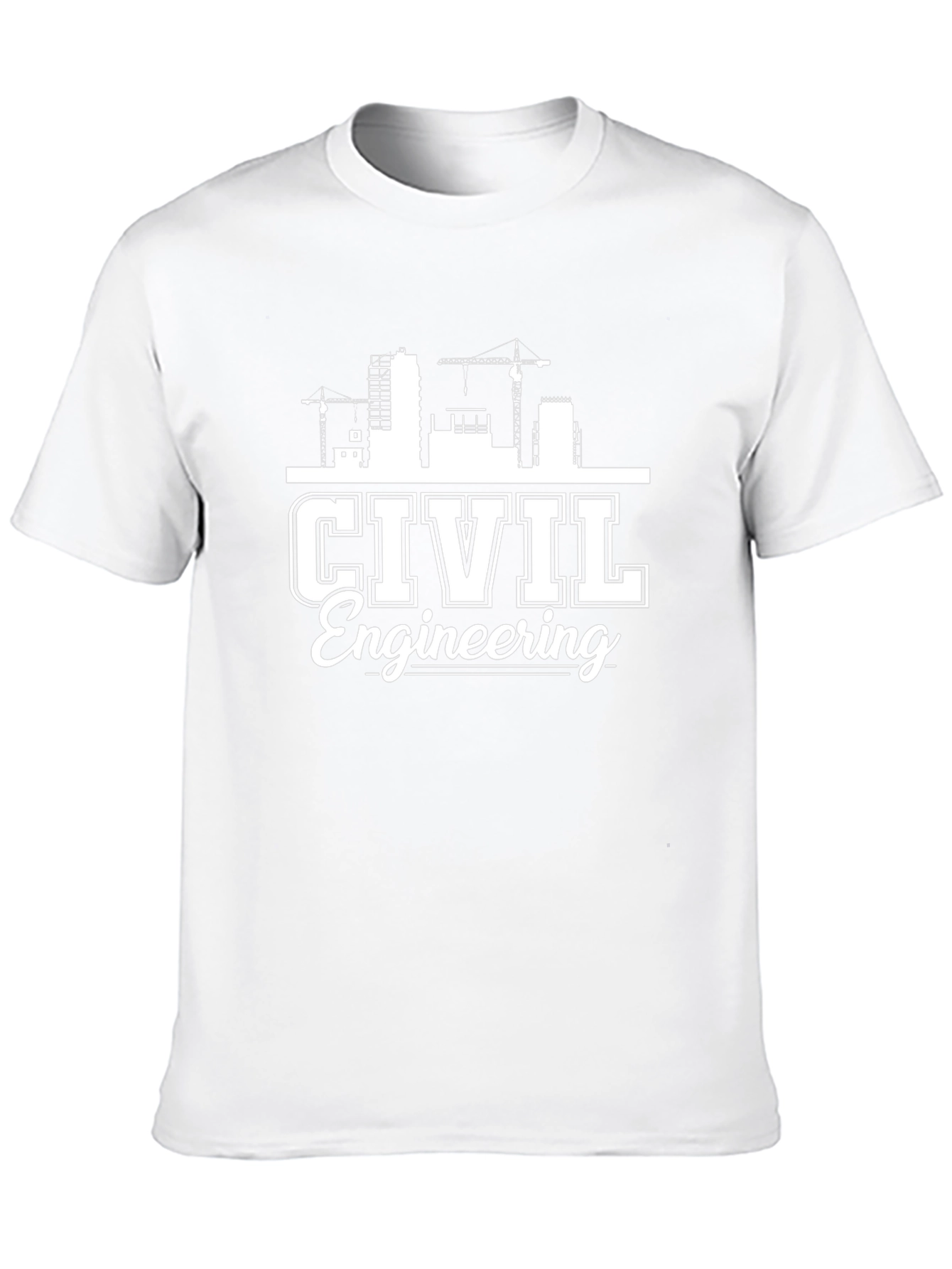Civil Engineering Graphic Tee - Black Cotton