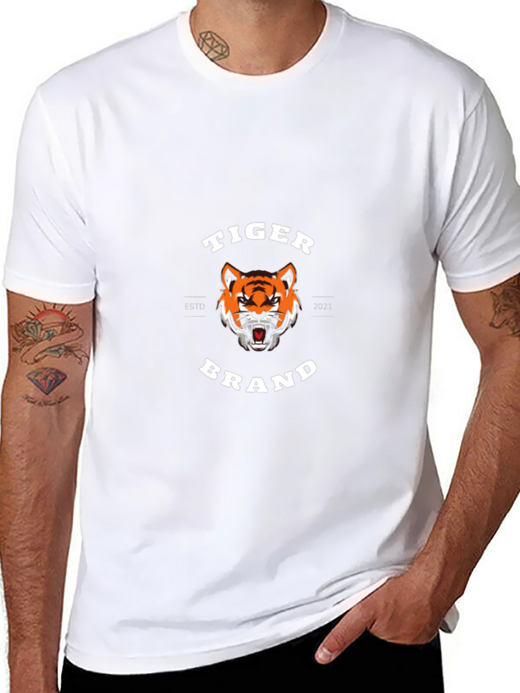 Tiger Brand Black T-Shirt