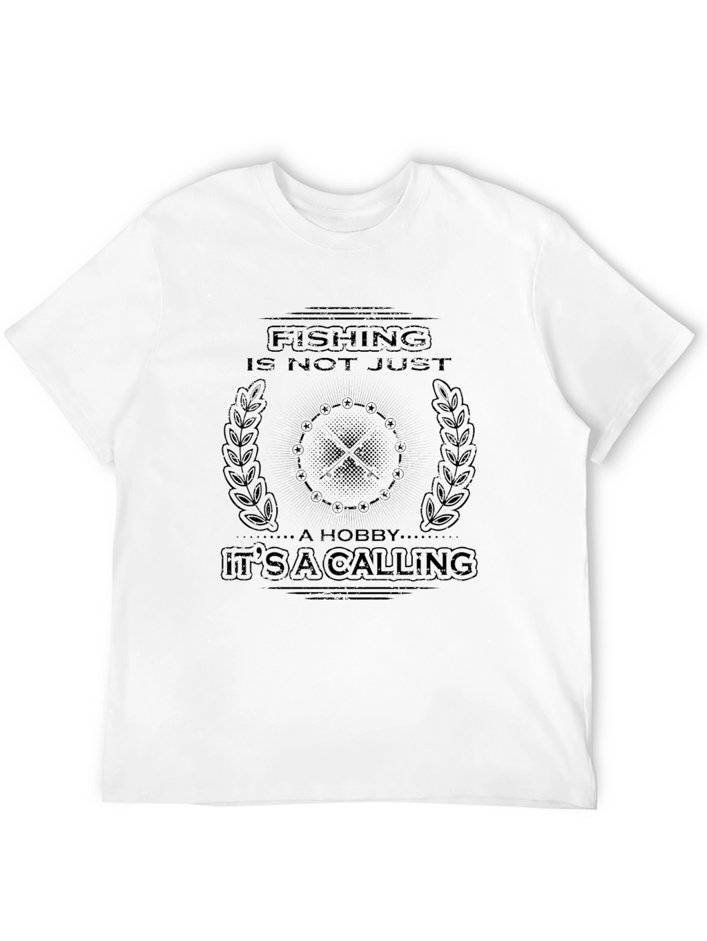 Fishing is a Calling Black T-Shirt