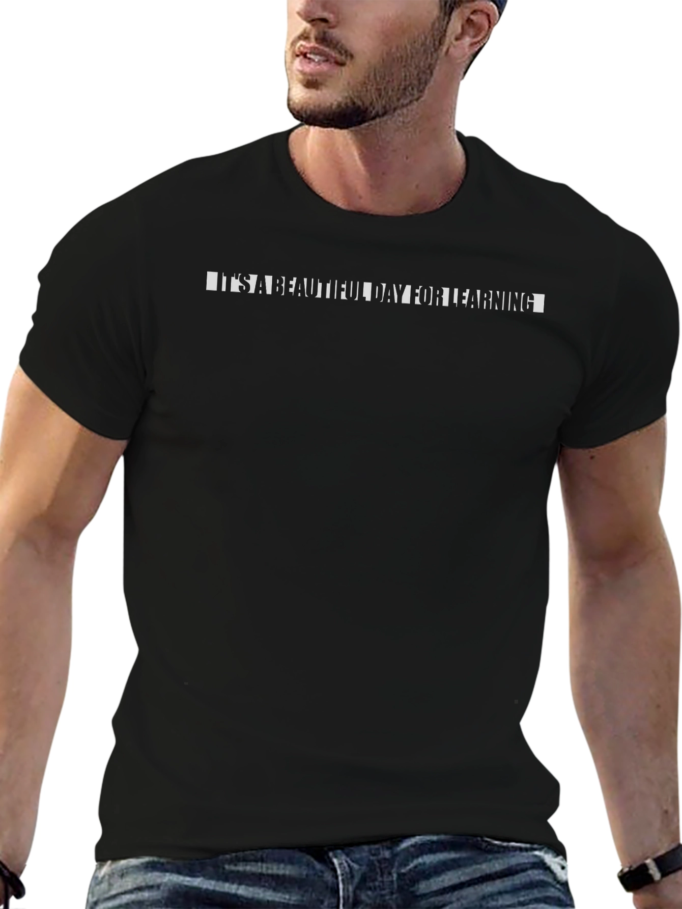 Its a Beautiful Day for Learning Black Tee