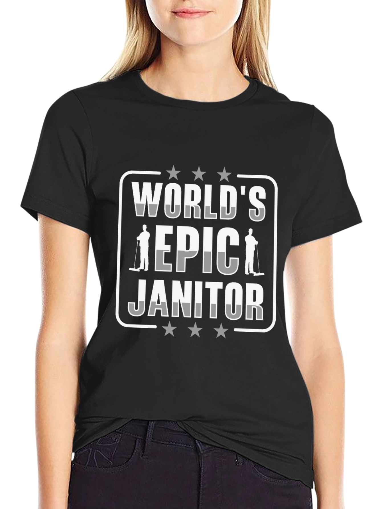 Worlds Epic Janitor Graphic T-Shirt