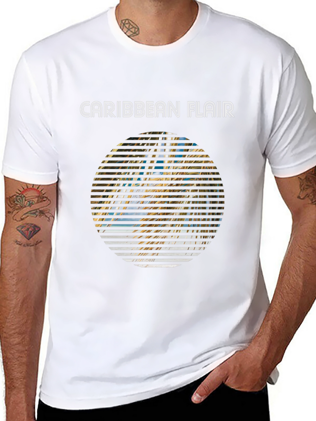 Caribbean Flair Graphic T-Shirt
