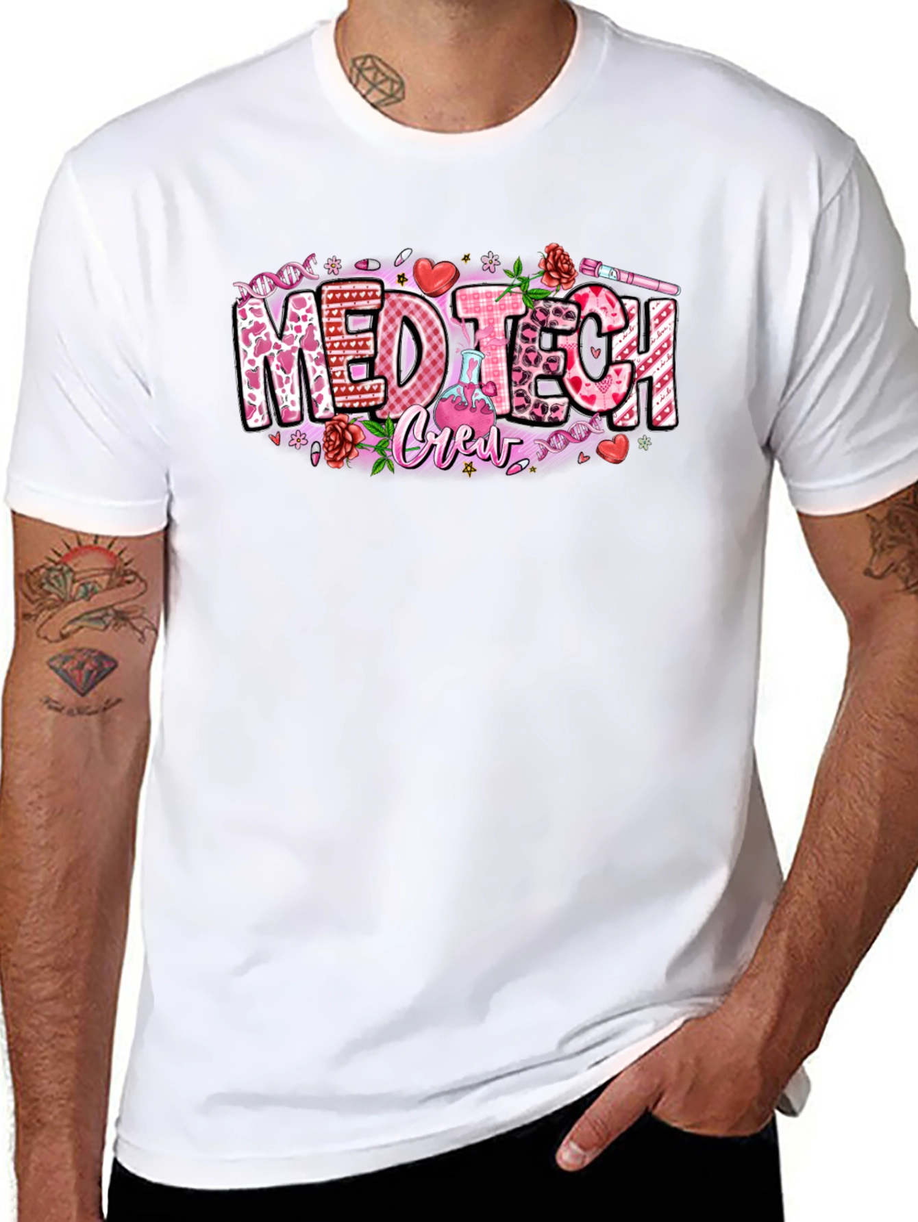 Med Tech Crew Valentines Day T-Shirt