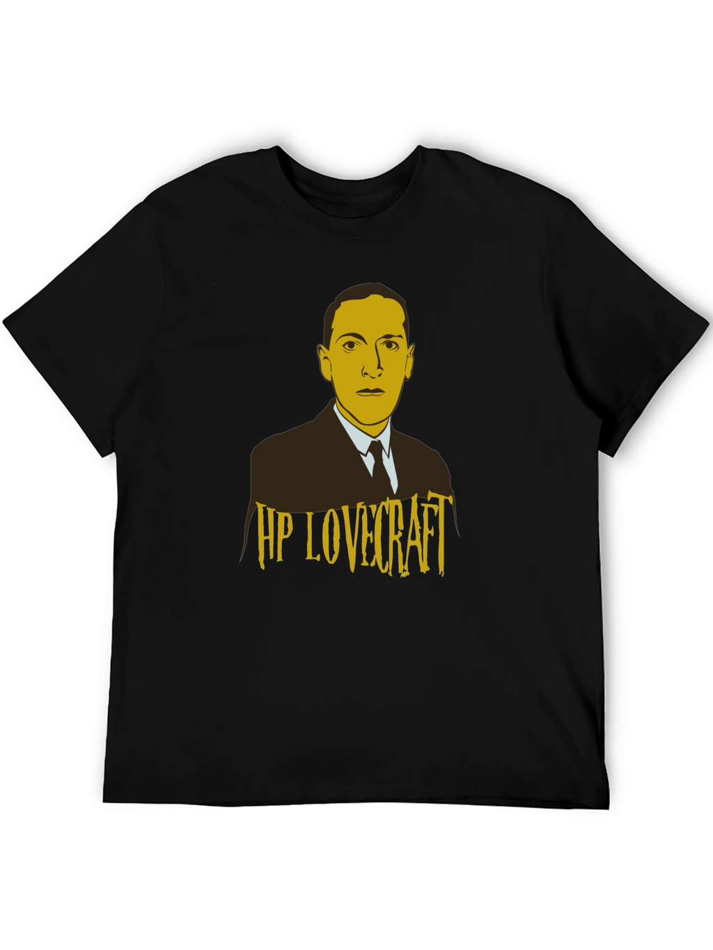 HP Lovecraft Graphic Print Black T-Shirt
