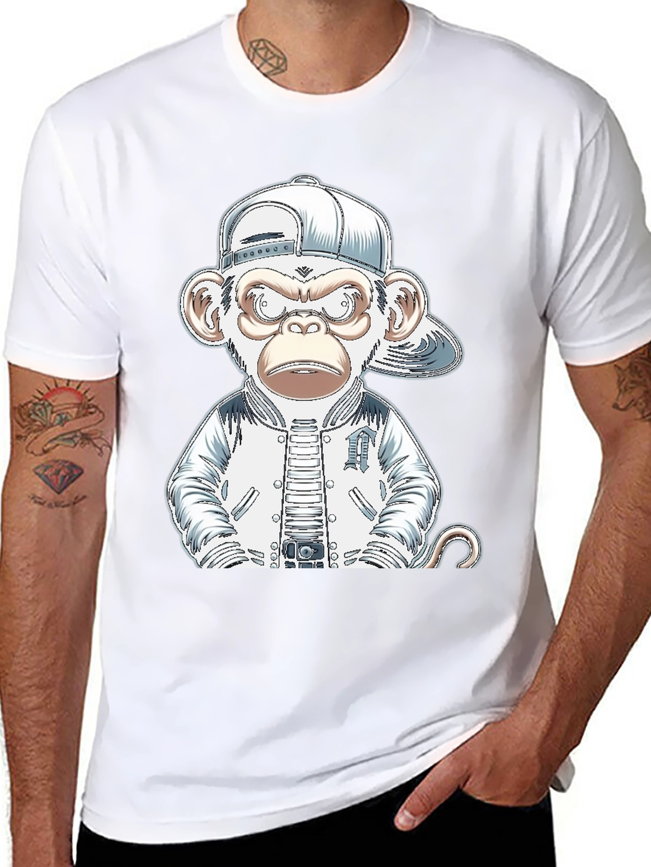 Cool Monkey Graphic Tee - Urban Style