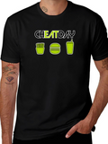 Cheat Day T-Shirt - Fries Burger Soda Design