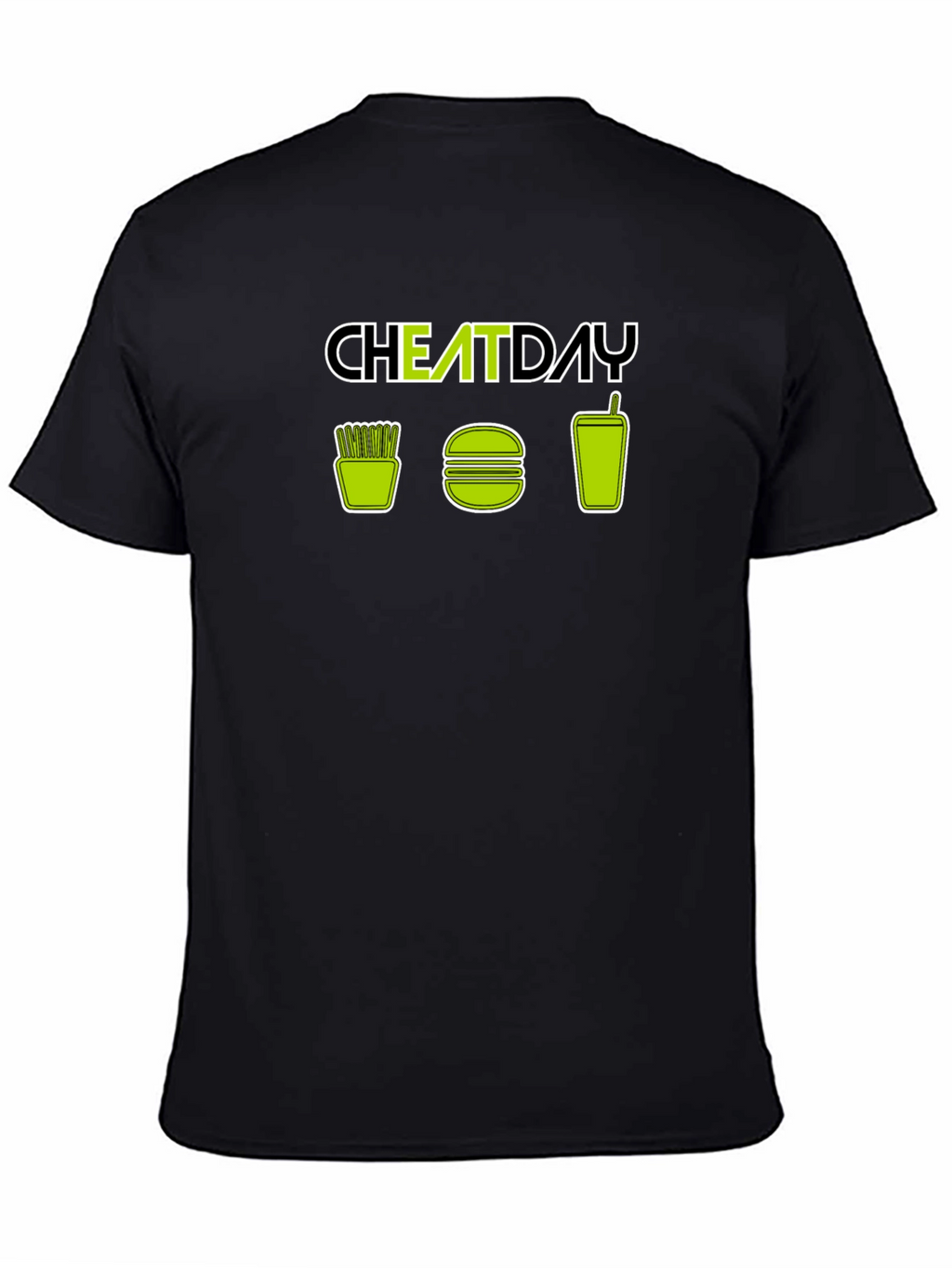 Cheat Day T-Shirt - Fries Burger Soda Design