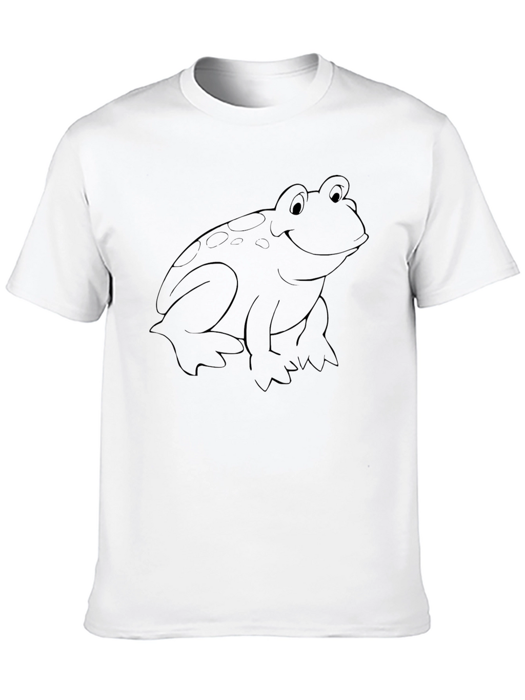 Black T-Shirt with Frog Graphic