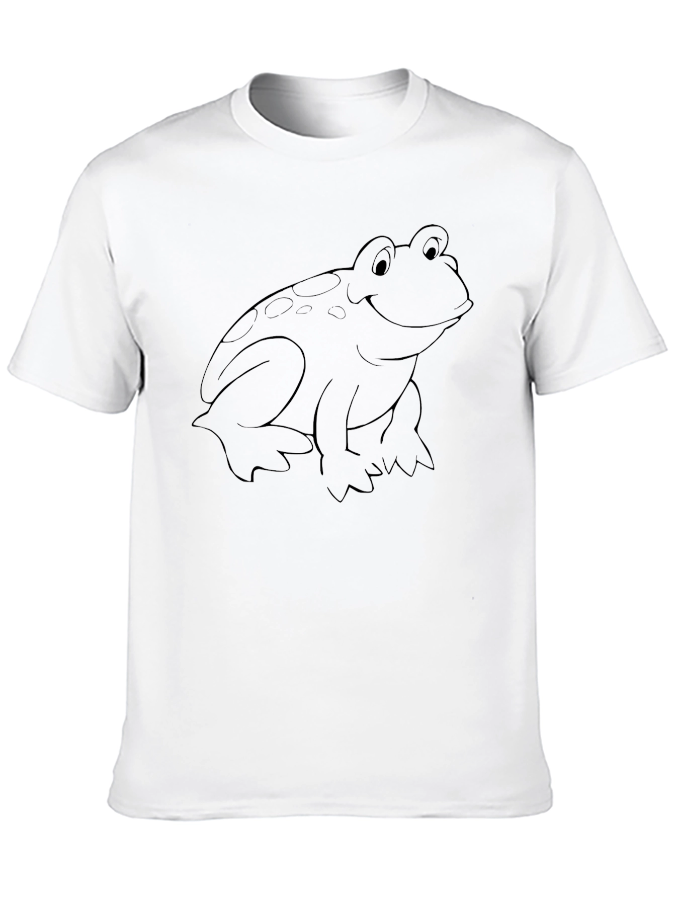 Black T-Shirt with Frog Graphic