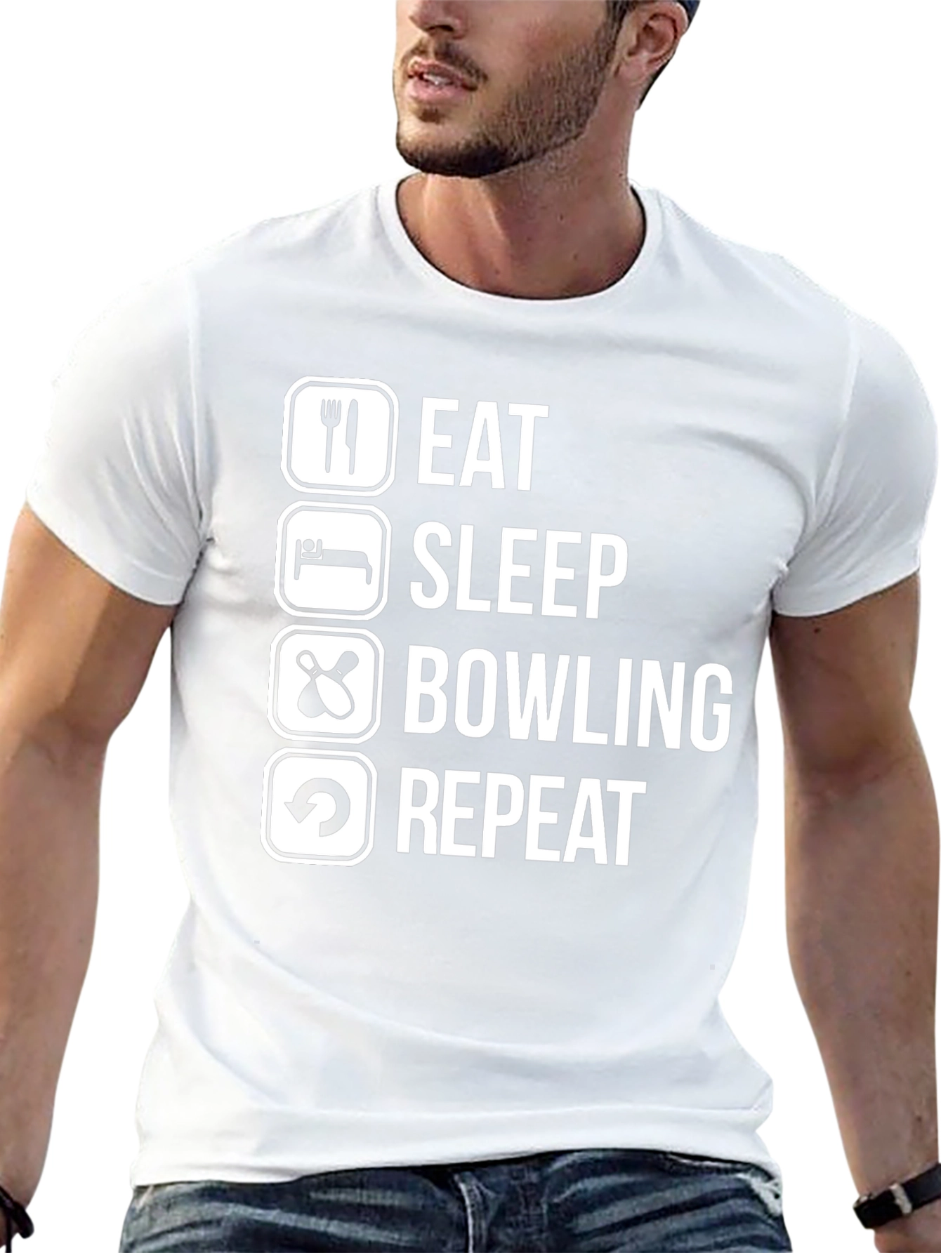Eat Sleep Bowling Repeat T-Shirt
