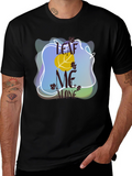 Leaf Me Alone Graphic Tee - Black