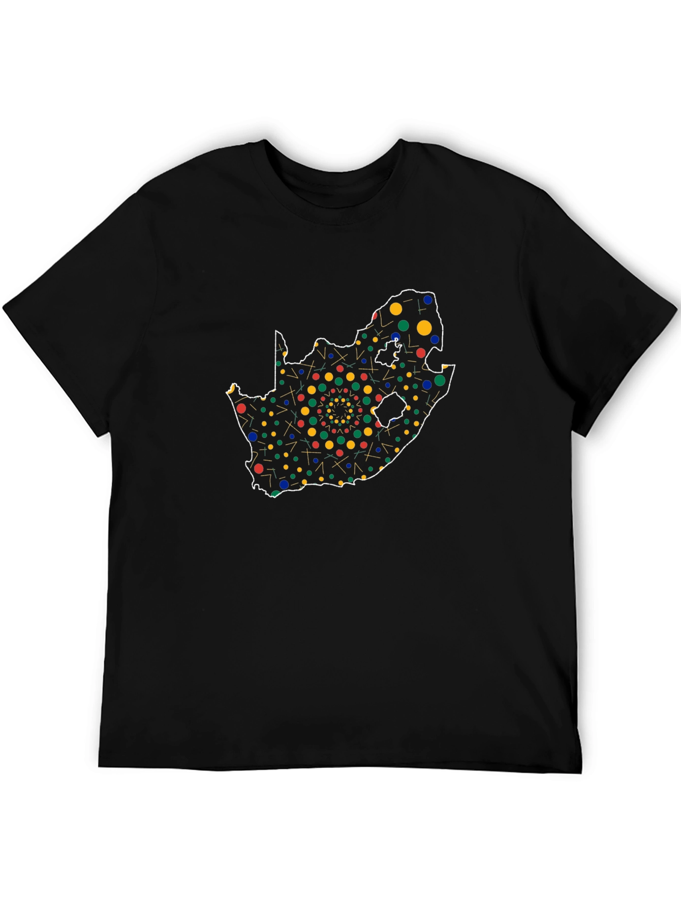 South Africa Map T-Shirt - Colorful Abstract Design