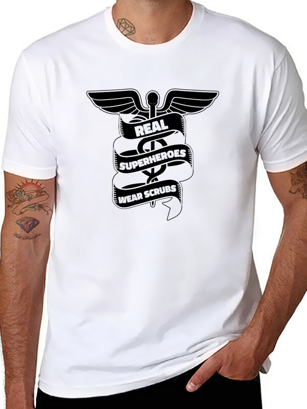 Real Superheroes Wear Scrubs T-Shirt