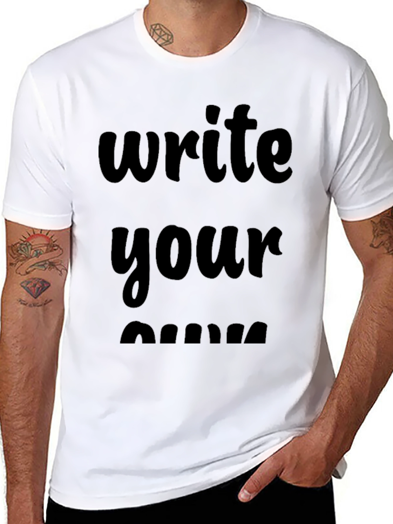 Write Your Own Shirt Black T-Shirt