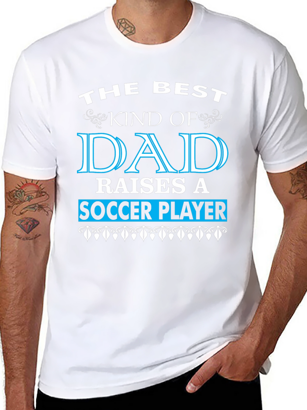 Best Dad Soccer Player T-Shirt