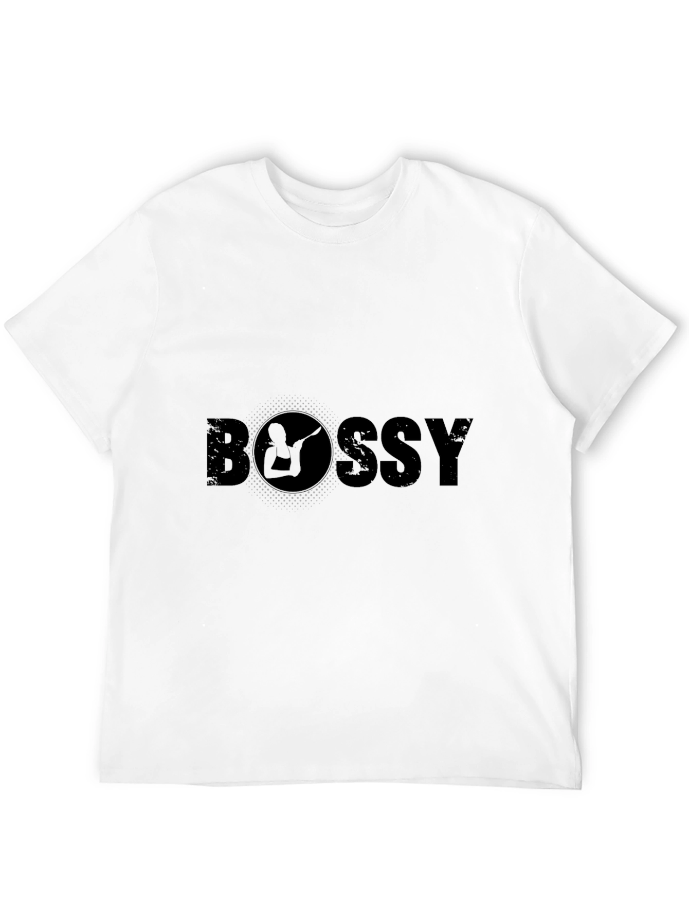 Bossy Graphic Tee - Cool Design Black T-Shirt