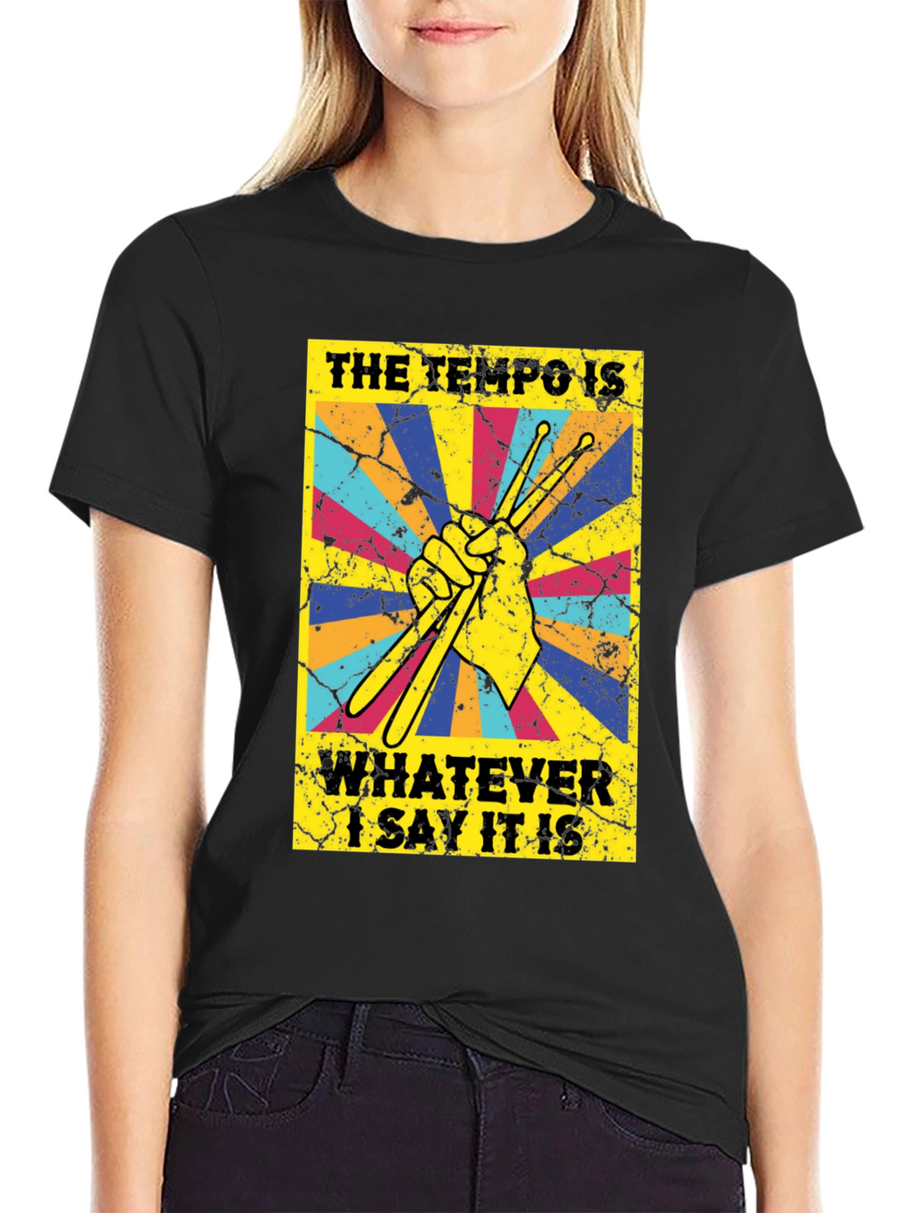 Tempo Drummer T-Shirt - Funny Musician Tee