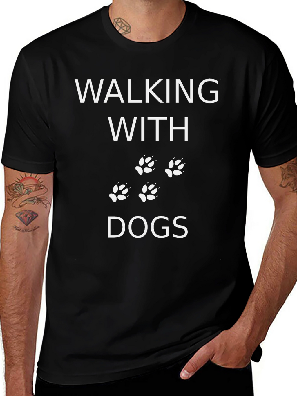 Walking with Dogs Graphic Tee