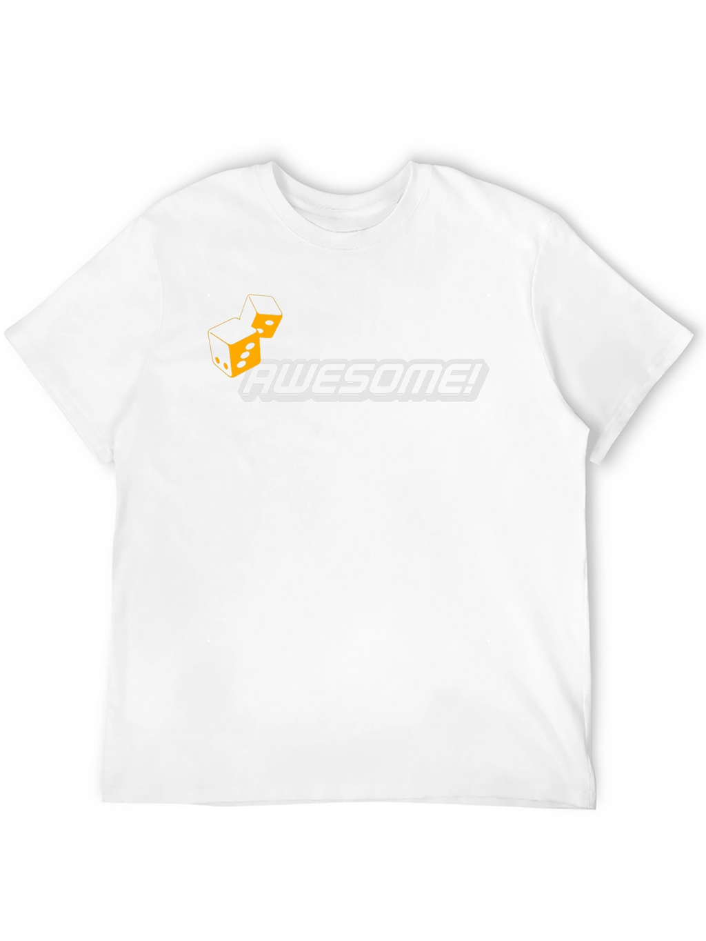Awesome Dice Graphic T-Shirt - Black
