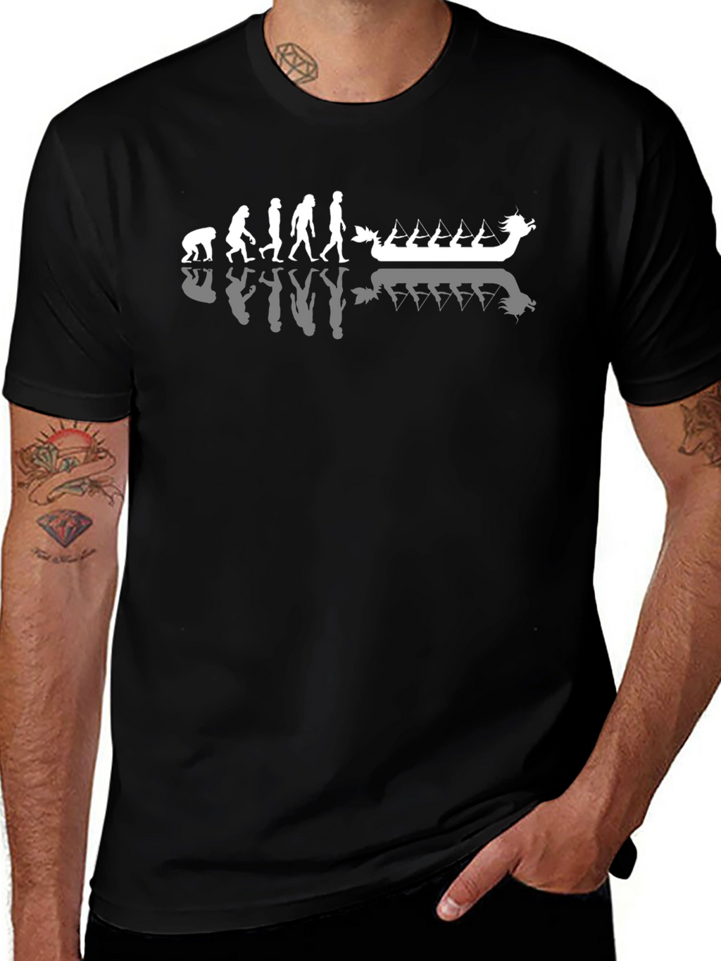 Evolution Dragon Boat T-Shirt - Black