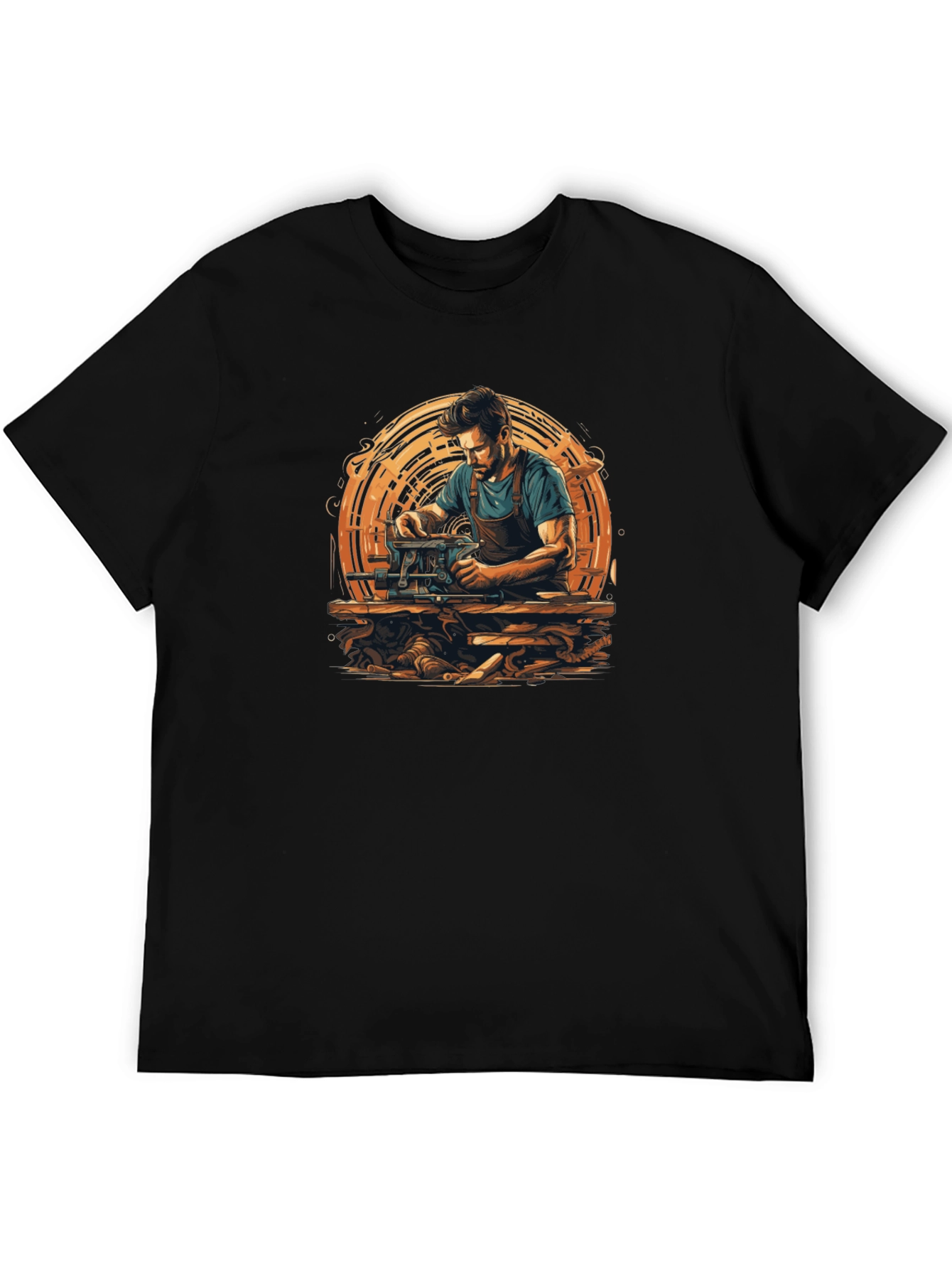 Woodworker Graphic T-Shirt - Black