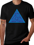 Tech Triangle Graphic Tee - Modern Style