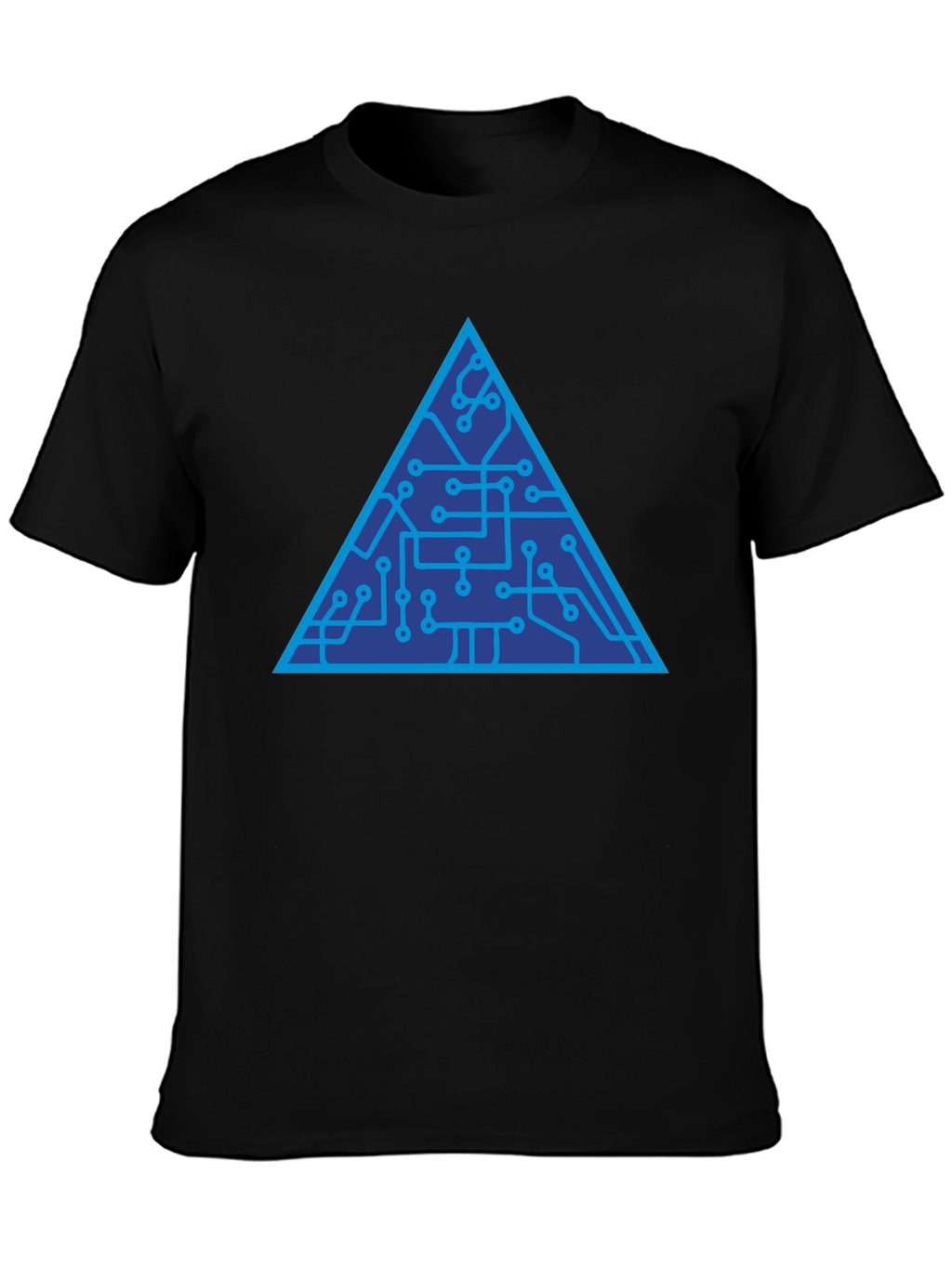 Tech Triangle Graphic Tee - Modern Style