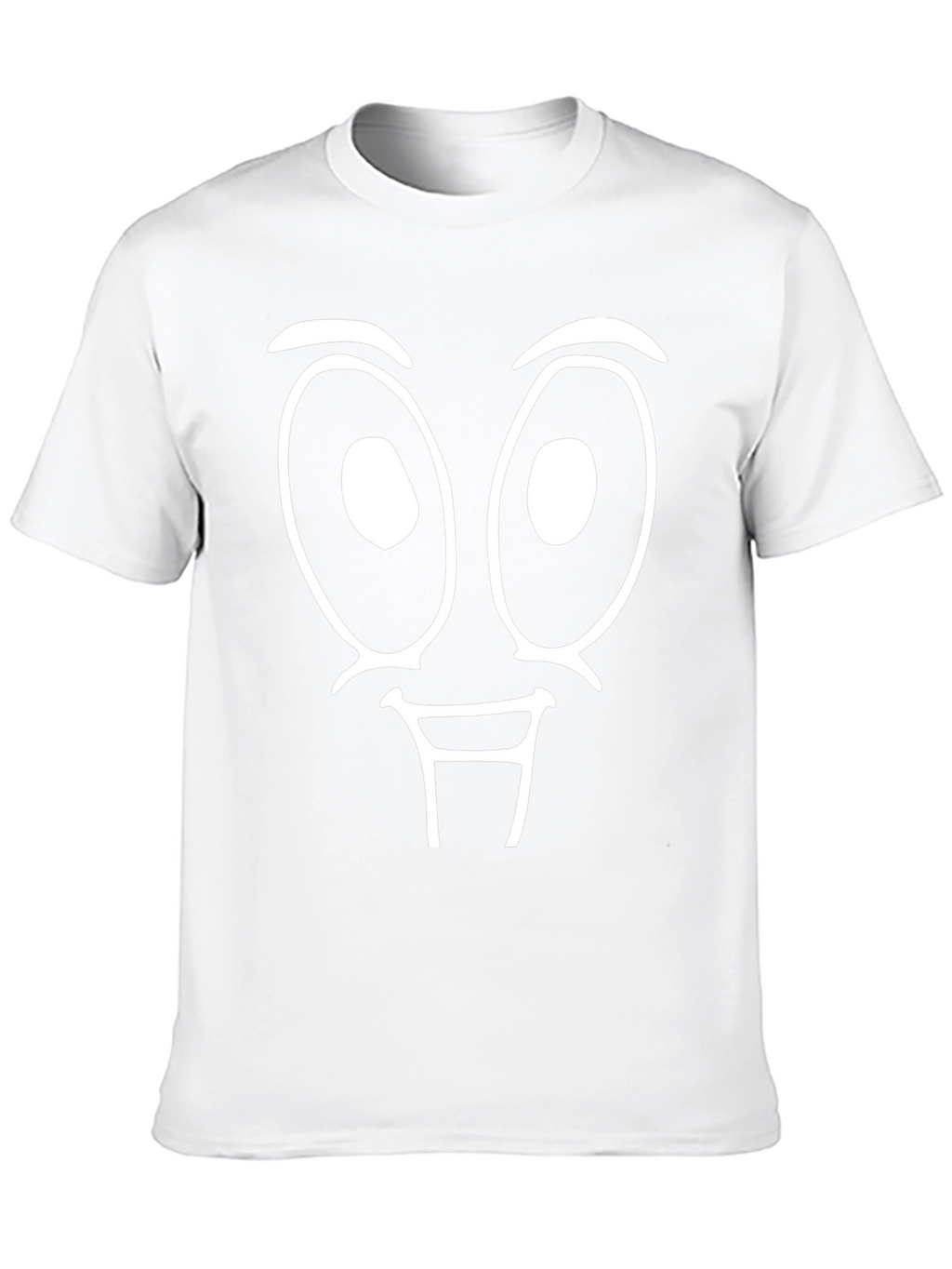 Funny Face Graphic Tee - Black Cotton T-Shirt