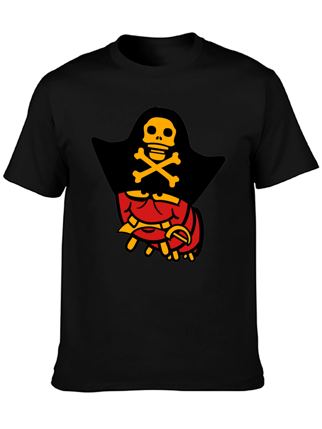 Pirate Lobster Graphic T-Shirt - Black Cotton Tee