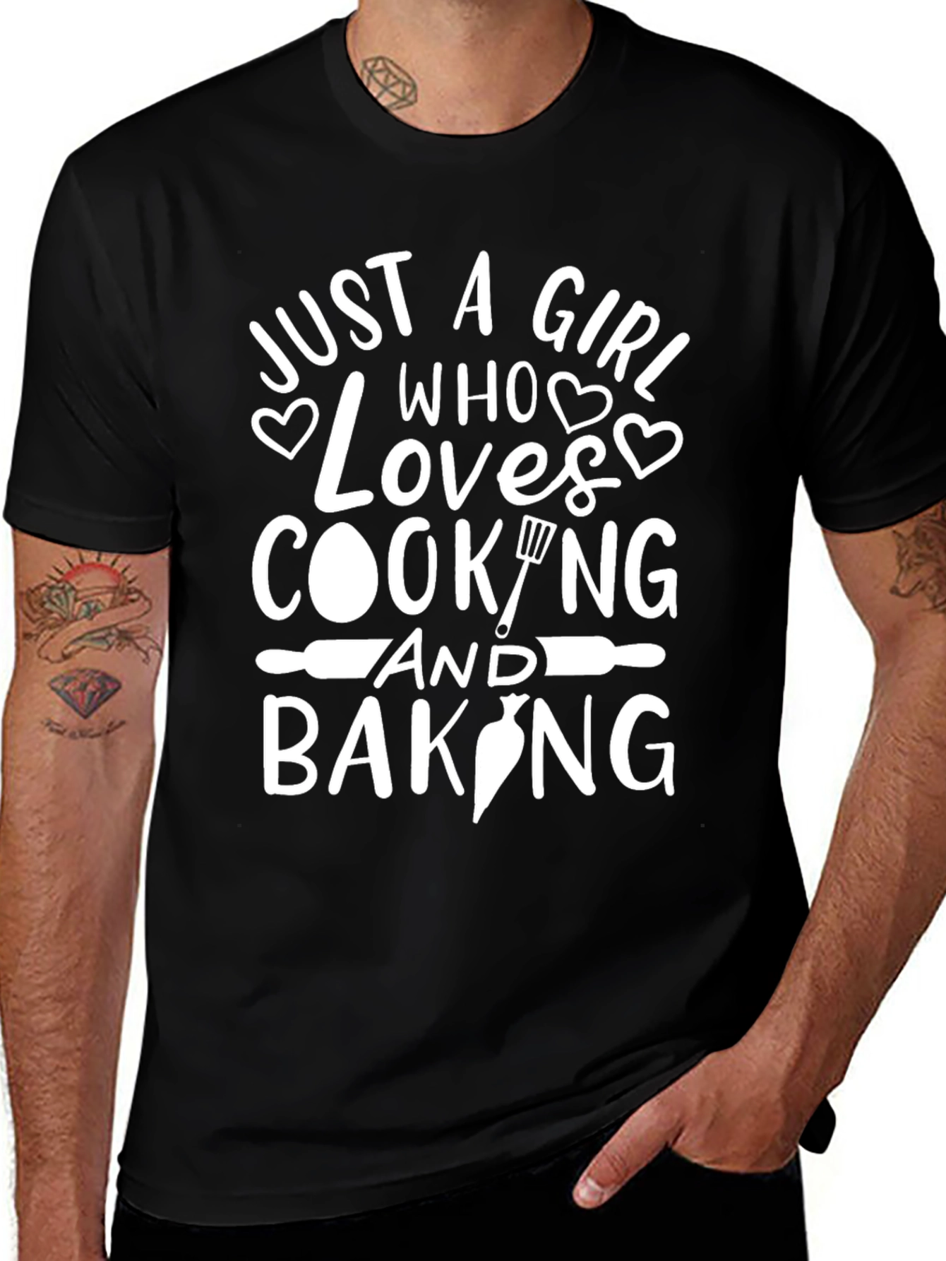 Just A Girl Who Loves Cooking and Baking T-Shirt