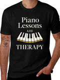 Piano Lessons Therapy T-Shirt - Music Lover Tee