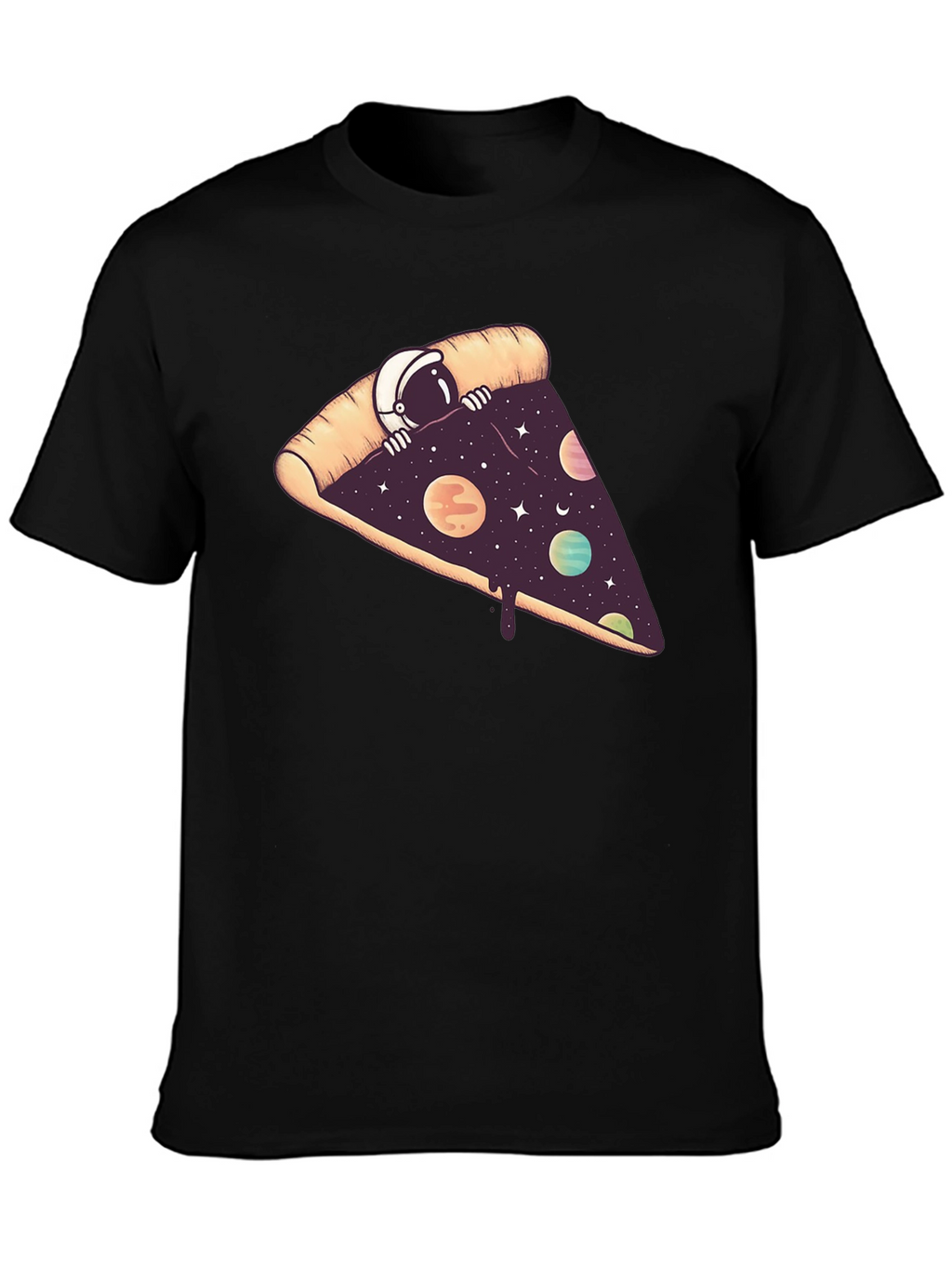 Cosmic Pizza T-Shirt - Space Astronaut Design