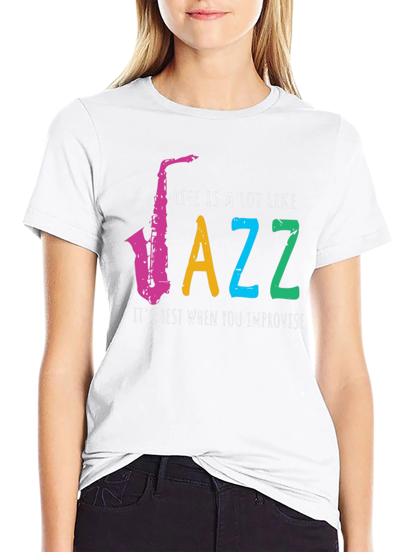 Life is Jazz T-Shirt - Improvise Style!