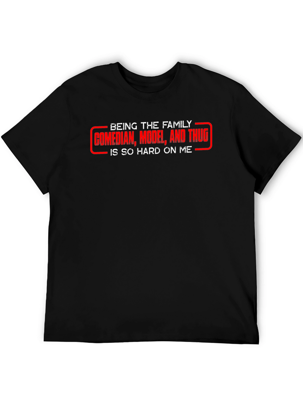 Family Comedian Graphic T-Shirt - Black