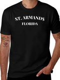 St. Armands Florida Black T-Shirt
