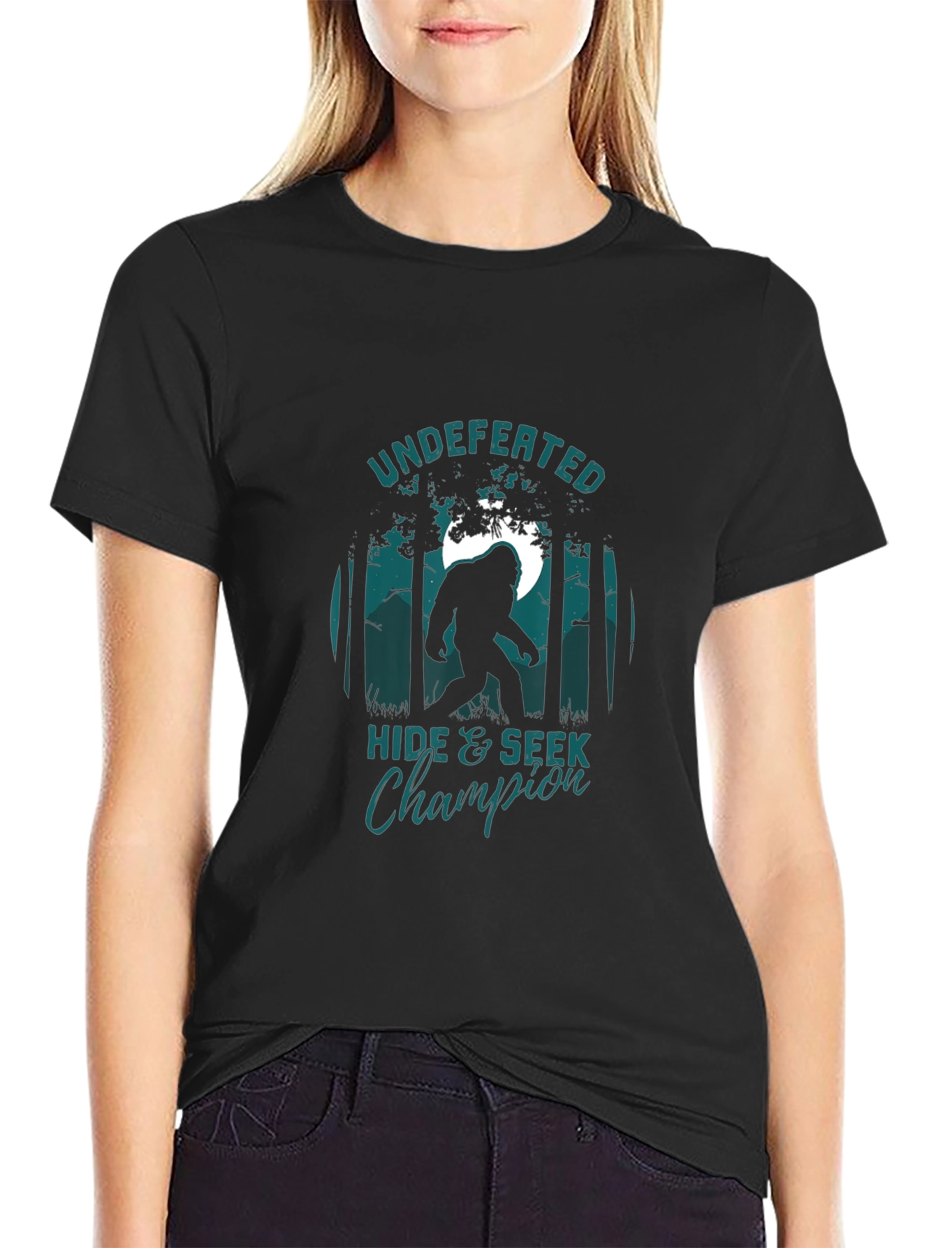 Undefeated Hide & Seek Champion Bigfoot T-Shirt