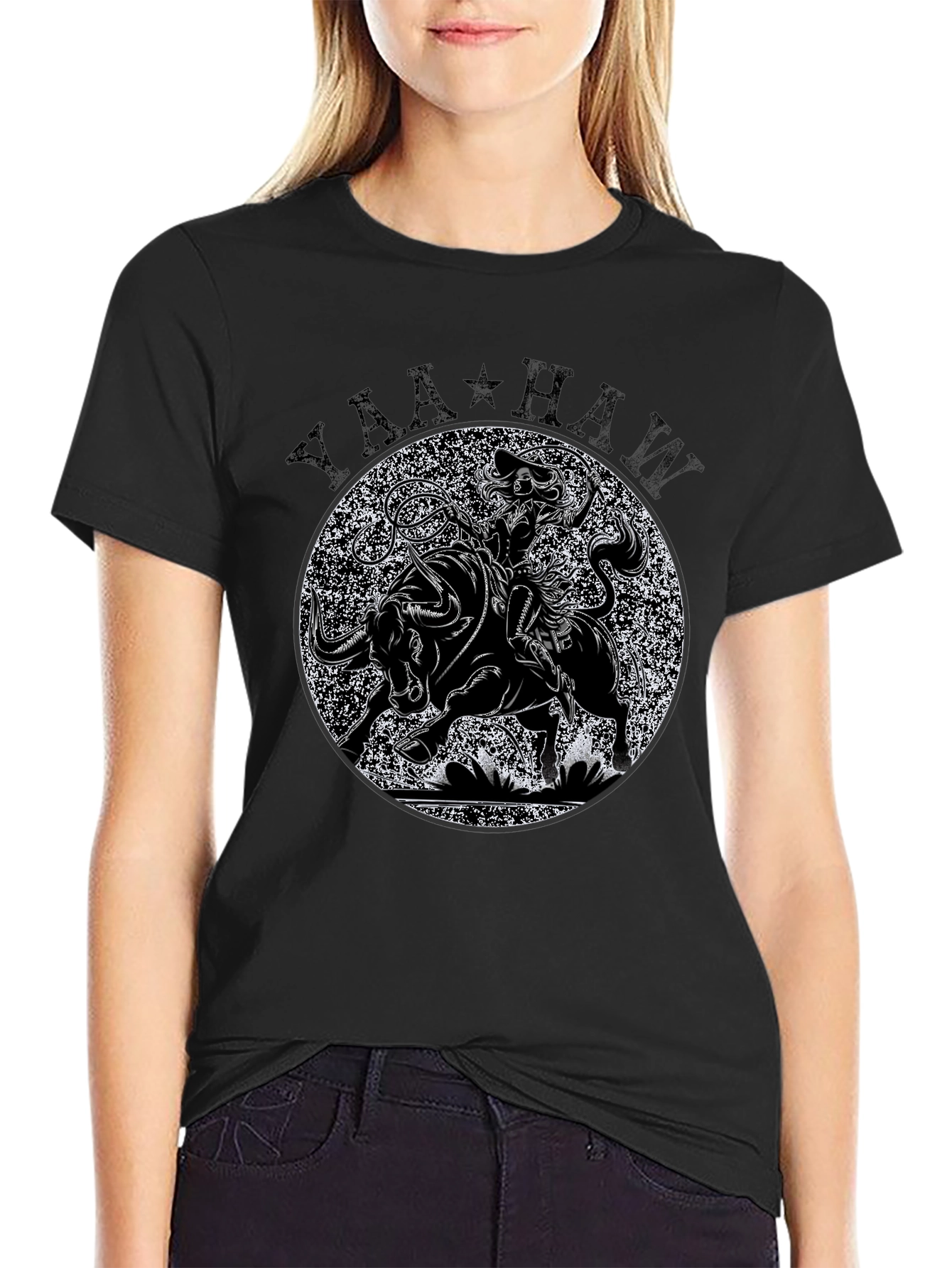 Yaa-Haw Bull Rider Graphic Tee