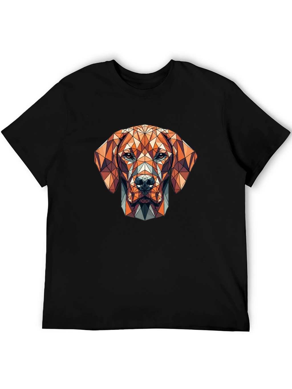 Geometric Dog Graphic T-Shirt