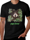 Papa Bear Black T-Shirt