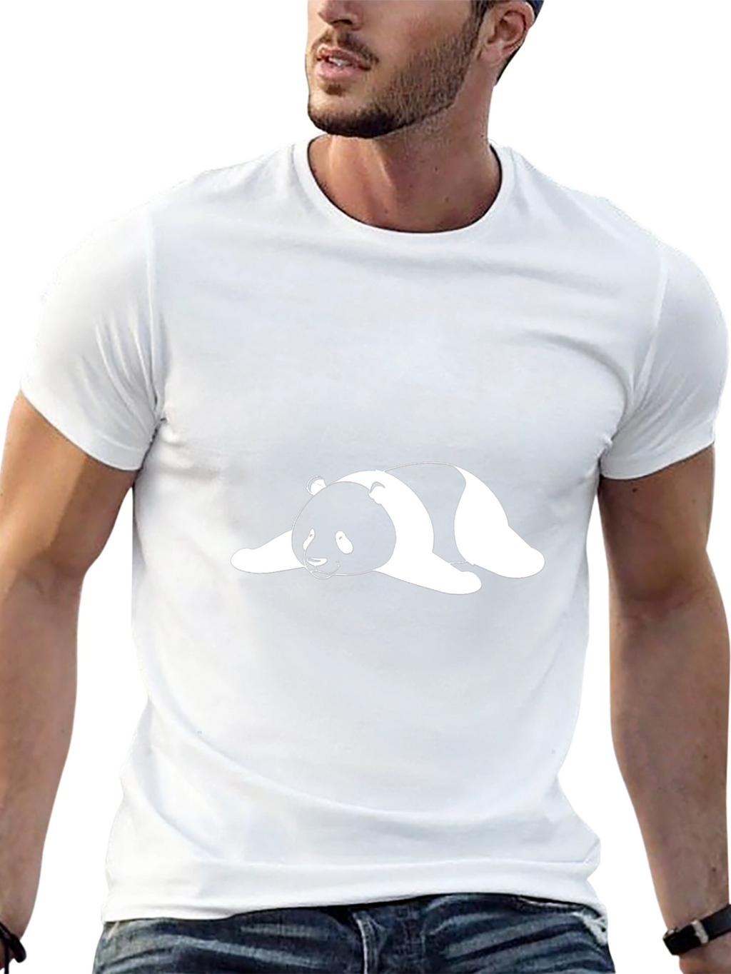 Cool Panda Graphic T-Shirt - Casual Black Tee