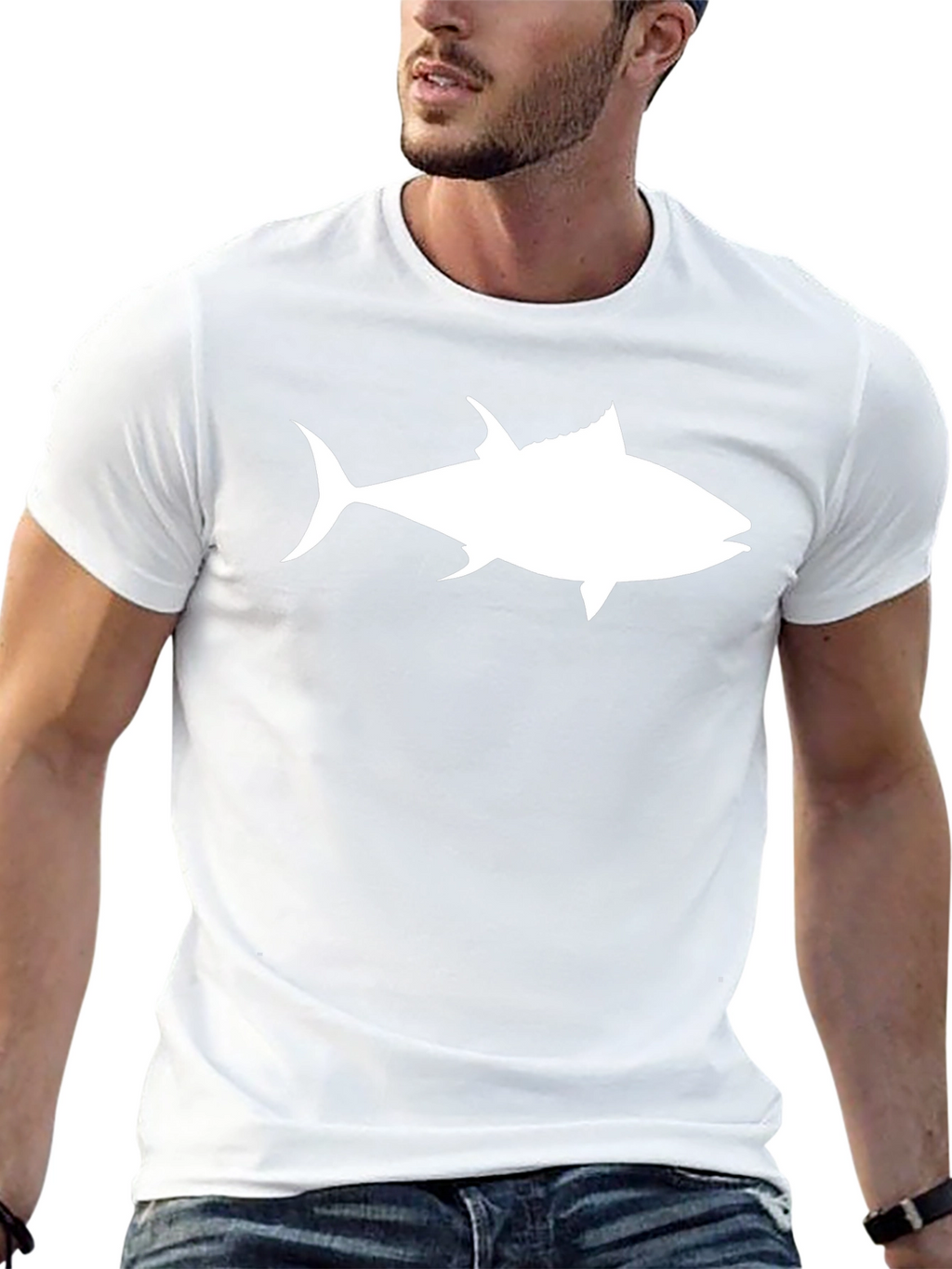 Tuna Fish Graphic Tee - Black Casual T-Shirt
