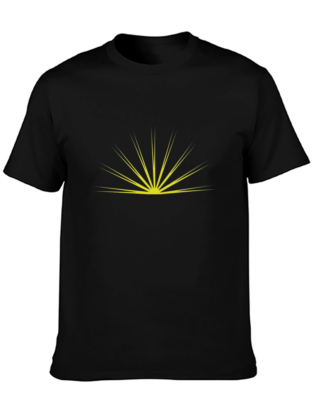 Sunrise Graphic Tee - Black Cotton Blend