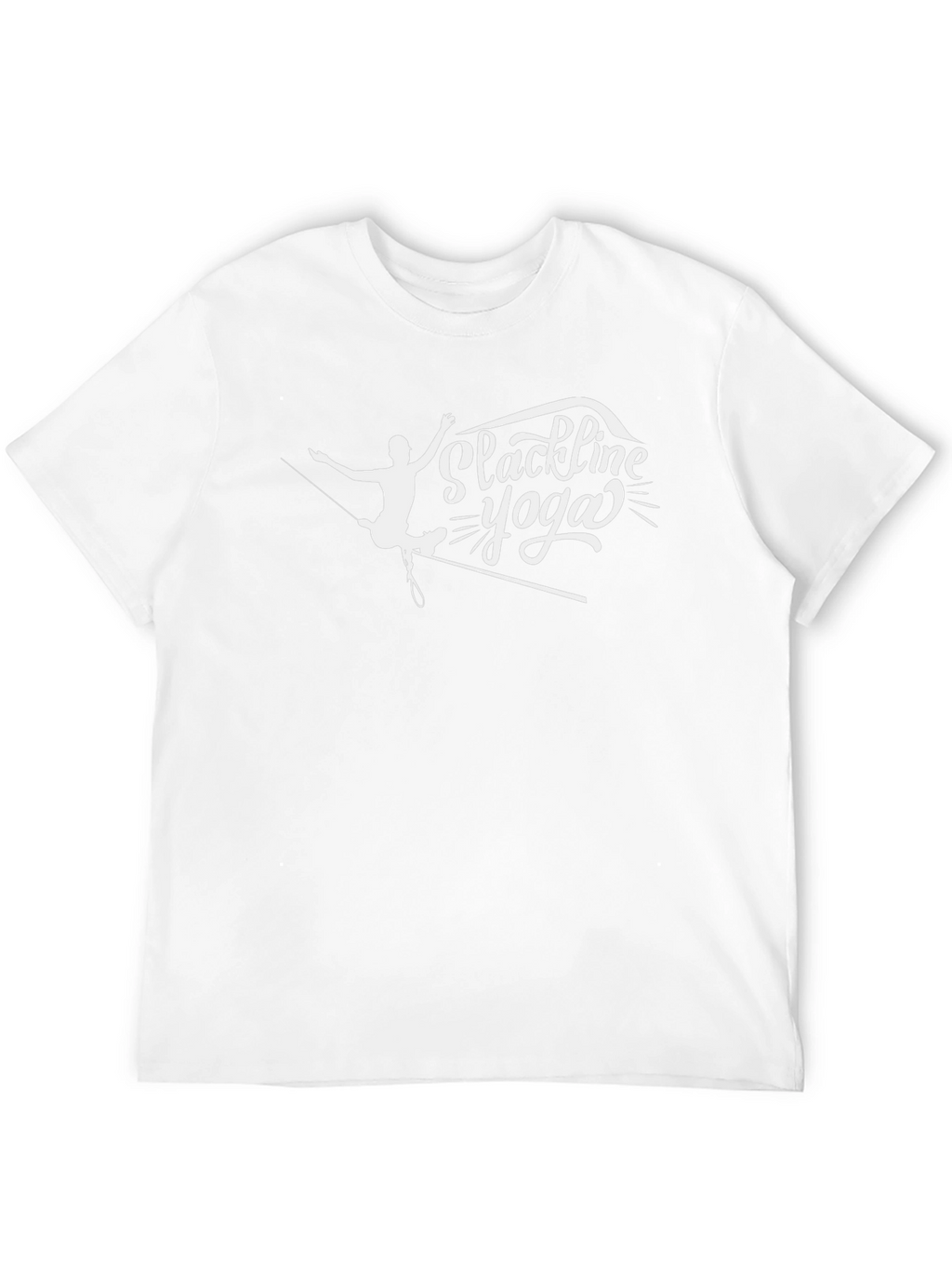Slackline Yoga Graphic T-Shirt - Black Cotton Blend