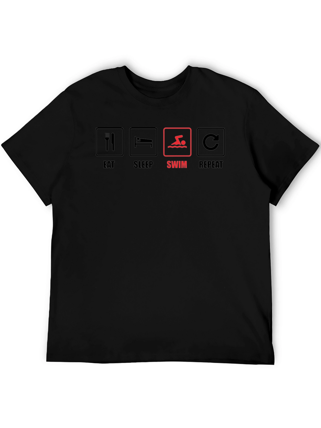 Eat Sleep Swim Repeat Graphic T-Shirt