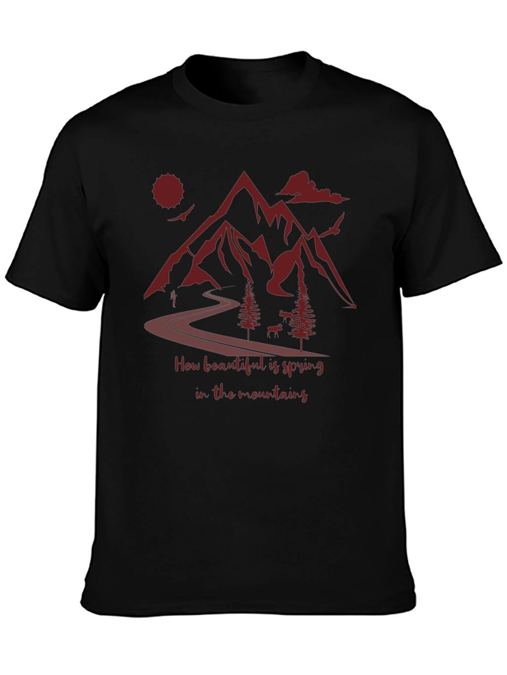 Mountain Spring T-Shirt: Nature Lovers Tee
