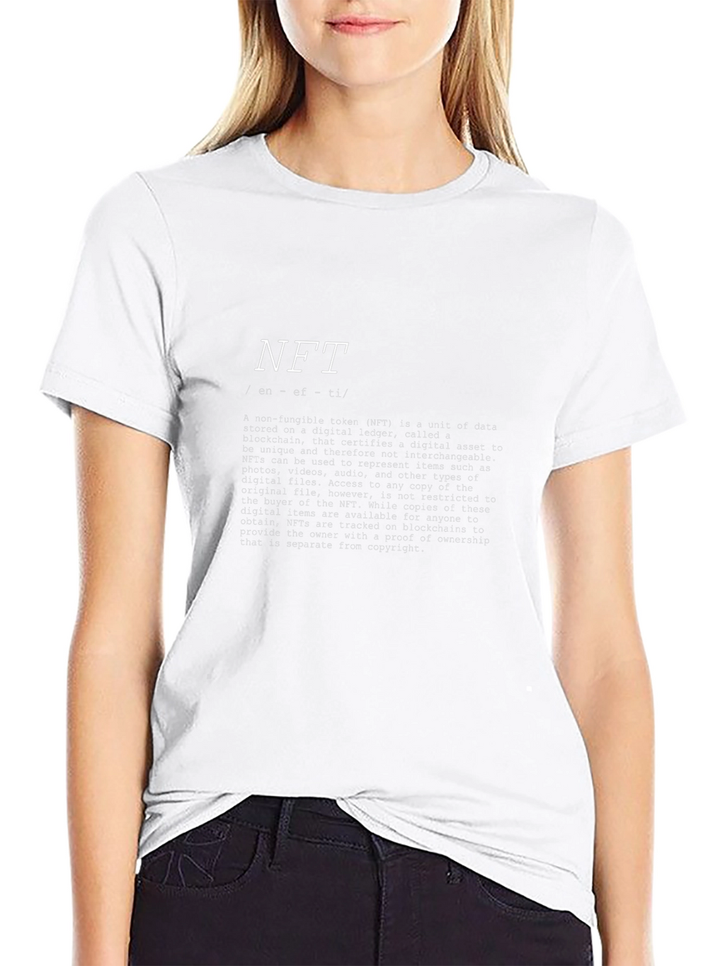 NFT Definition Black T-Shirt - Unique Digital Asset