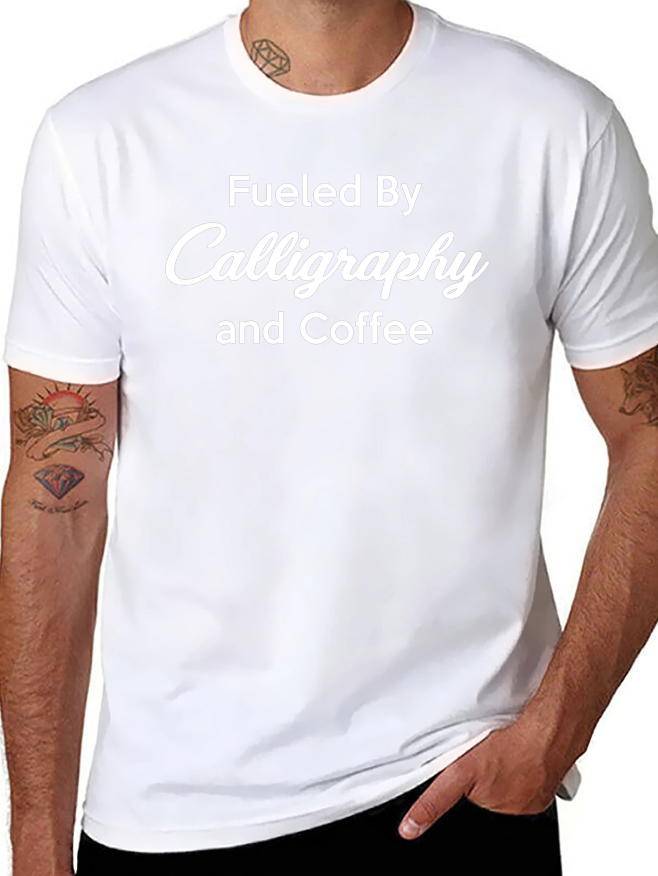 Fueled by Calligraphy & Coffee Black Tee