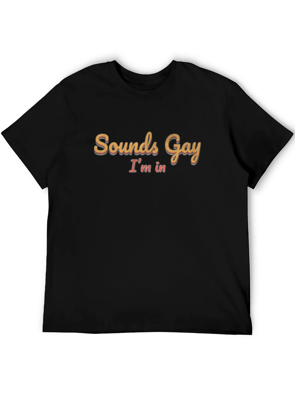 Sounds Gay Im In Black T-Shirt