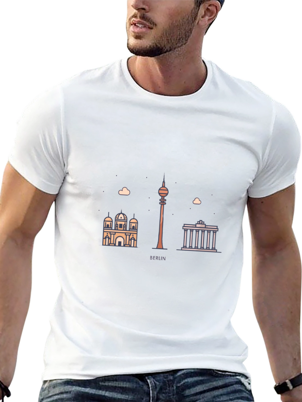 Berlin Skyline Graphic Tee - Modern Cityscape T-Shirt